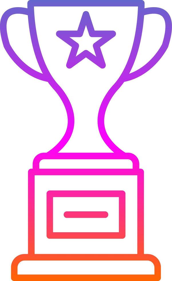 Award Line Gradient Icon Design vector