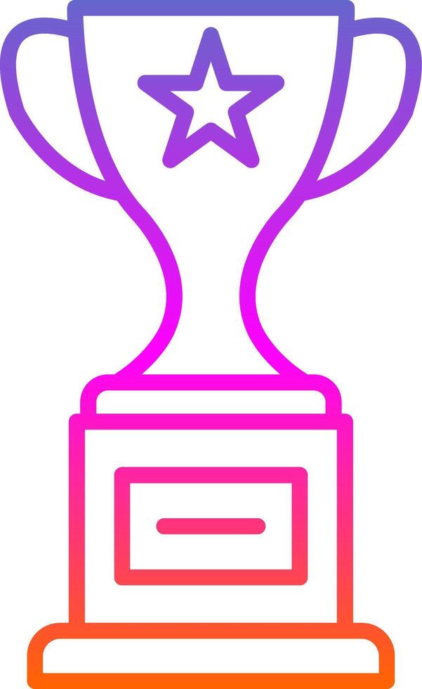 Award Line Gradient Icon Design vector