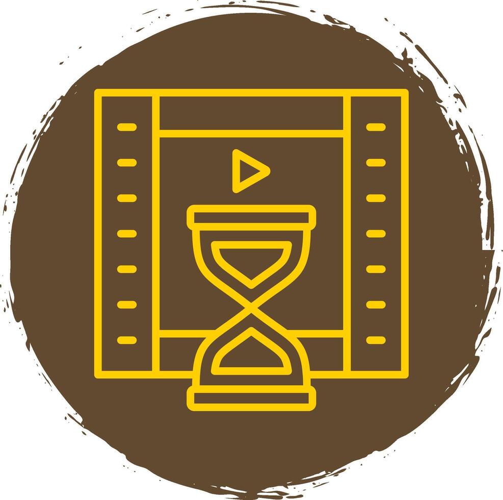 Duration Line Gradient Icon Design vector