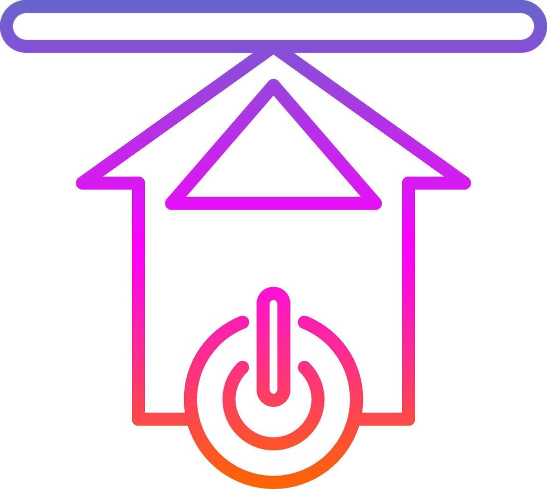 Upload Line Gradient Icon Design vector