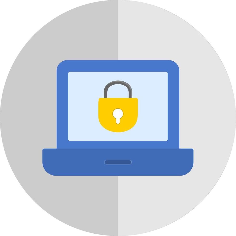 Laptop Flat Scale Icon Design vector