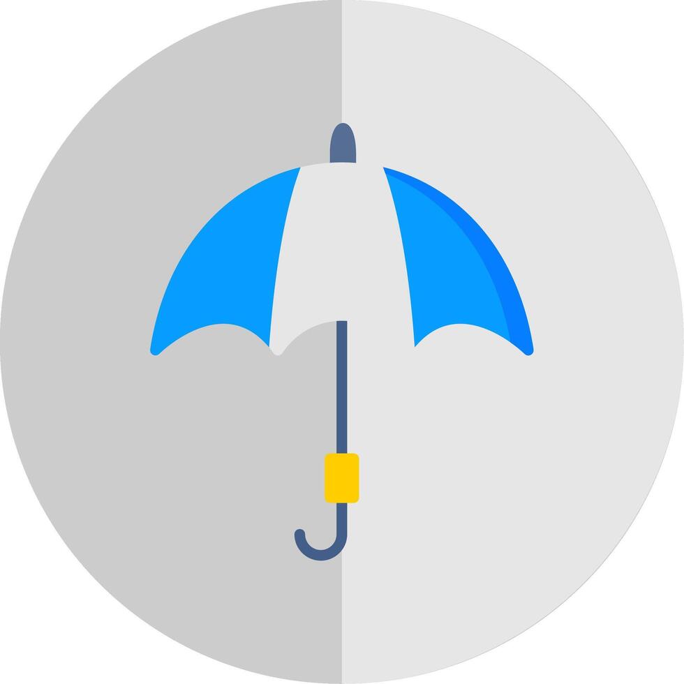 Umbrella Flat Scale Icon Design vector