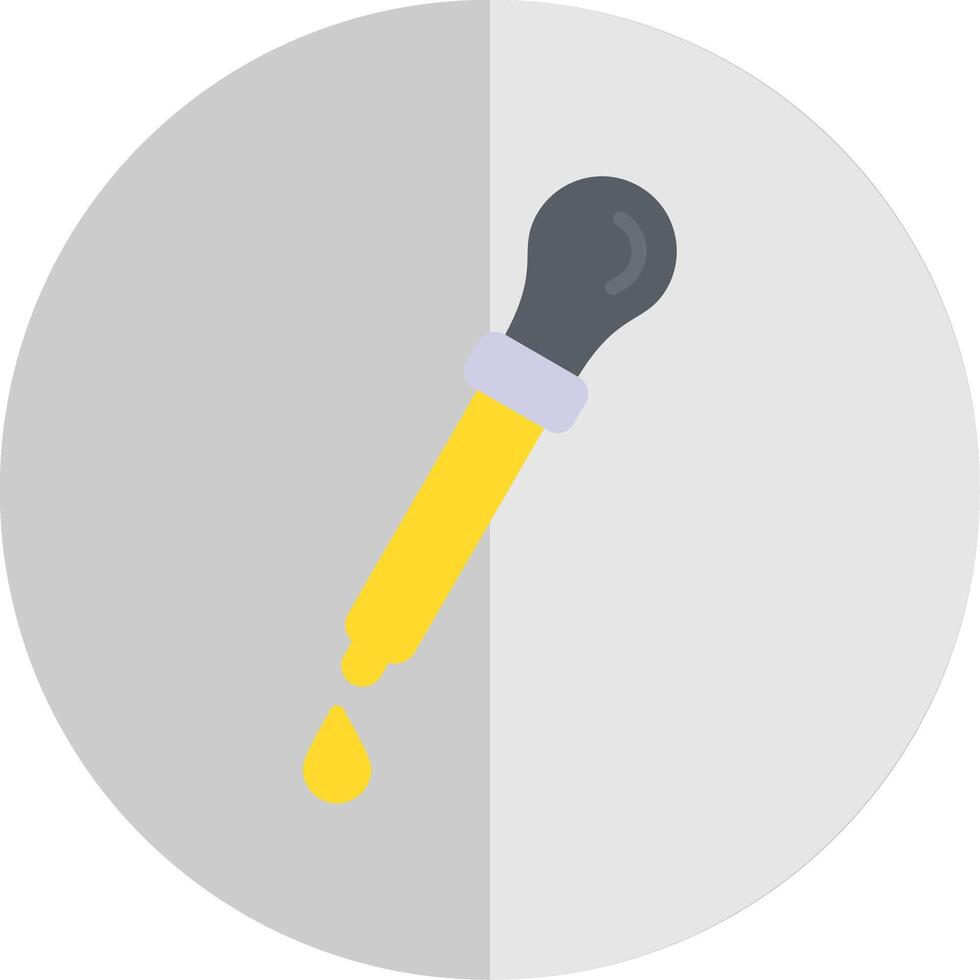 Dropper Flat Scale Icon Design vector