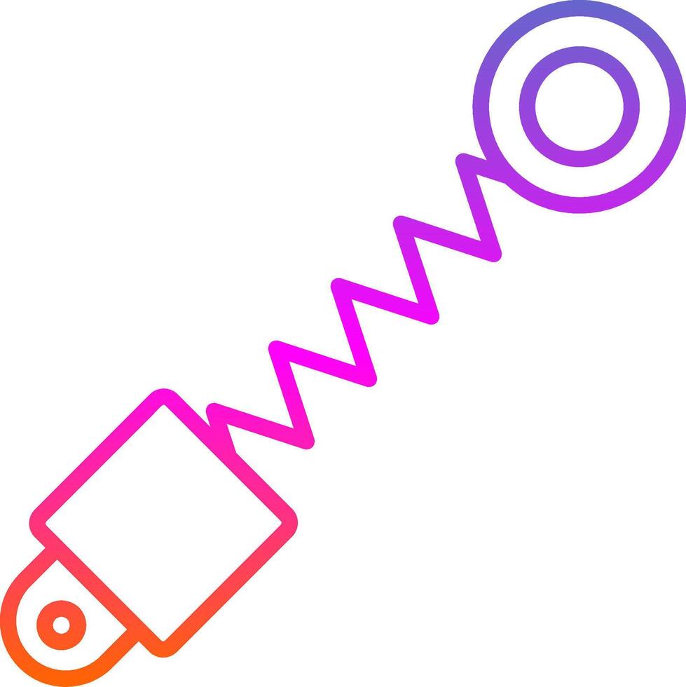 Shock Absorber Line Gradient Icon Design vector