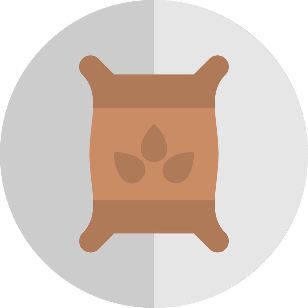 Seed Bag Flat Scale Icon Design vector