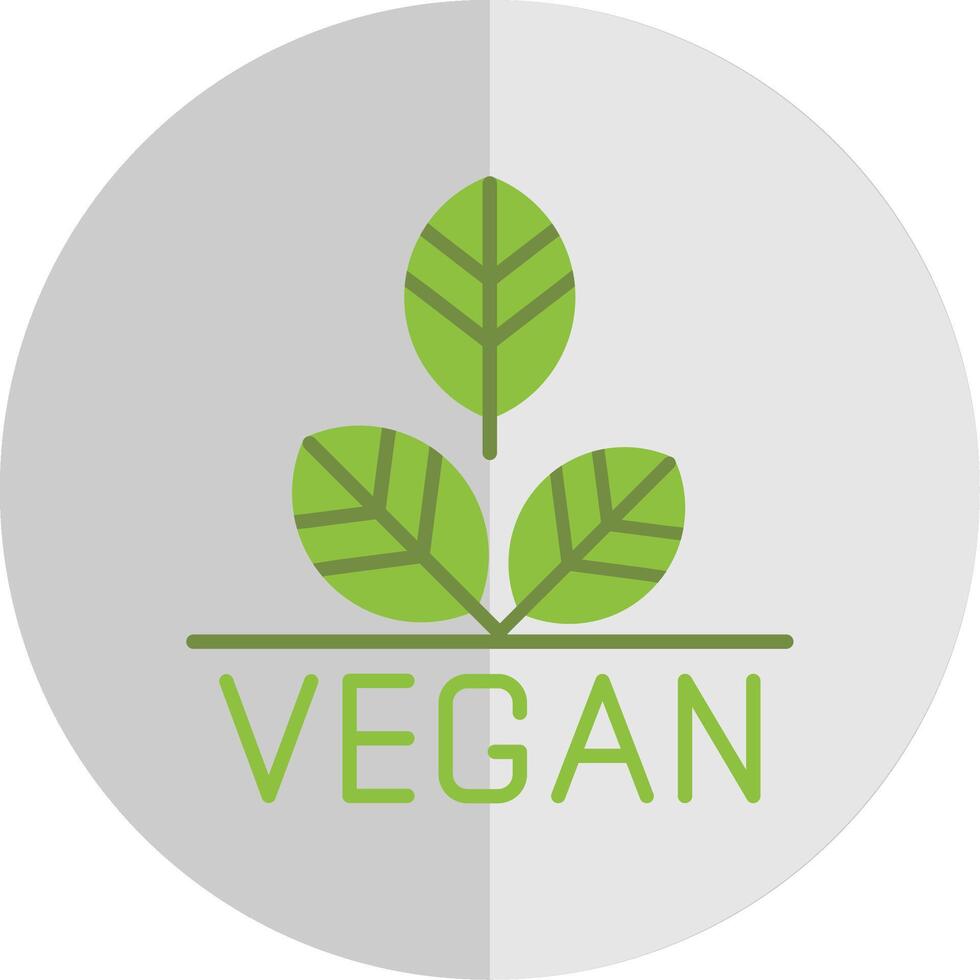 Vegan Flat Scale Icon Design vector