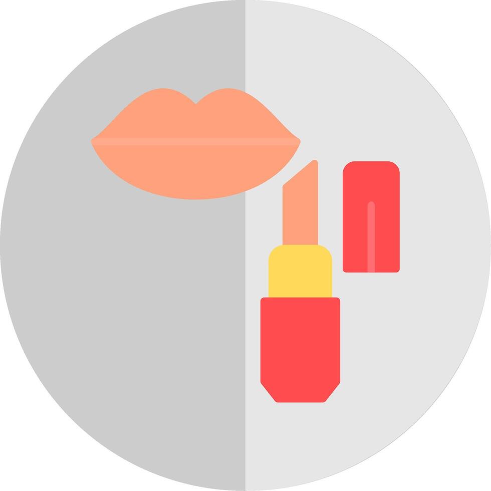 Lip Balm Flat Scale Icon Design vector