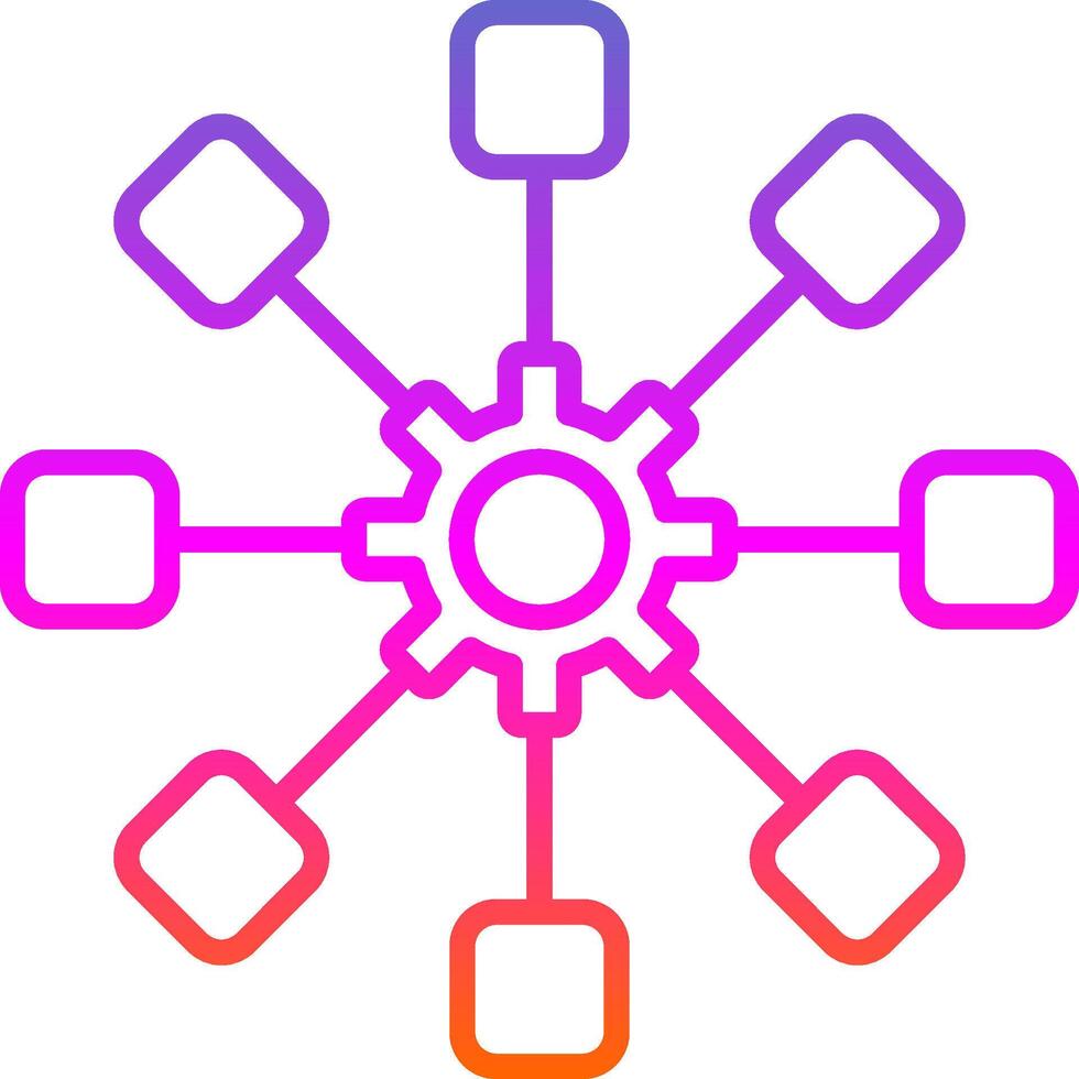 Structure Line Gradient Icon Design vector