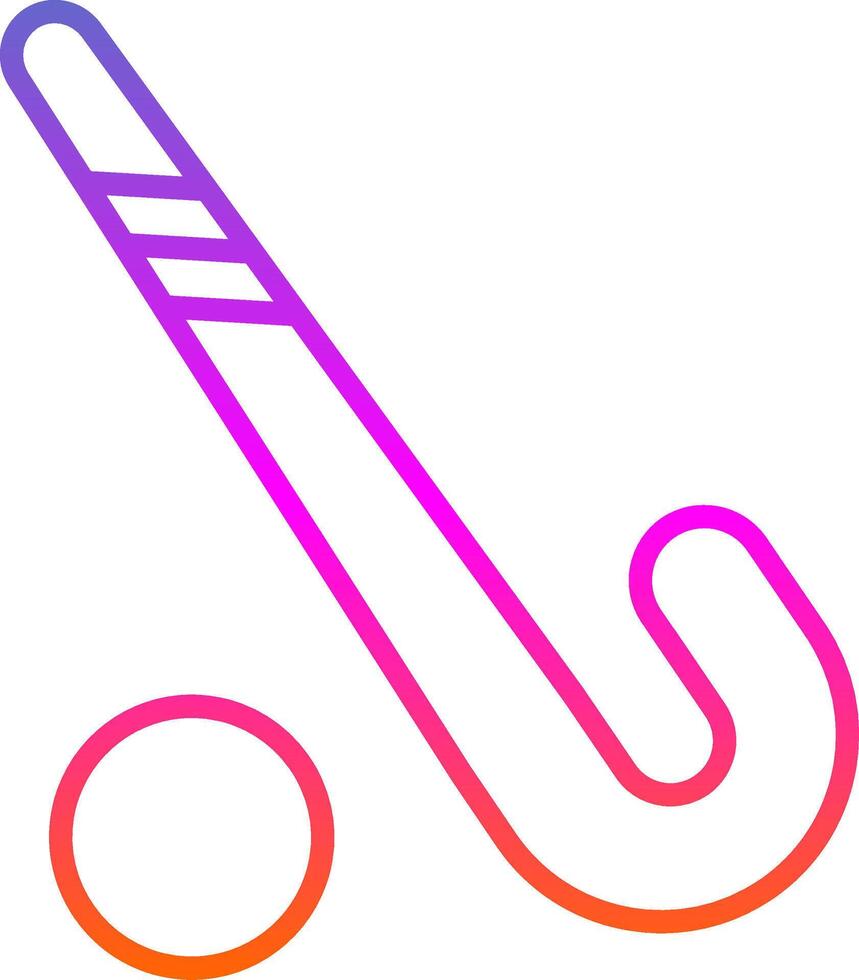 Hockey Line Gradient Icon Design vector