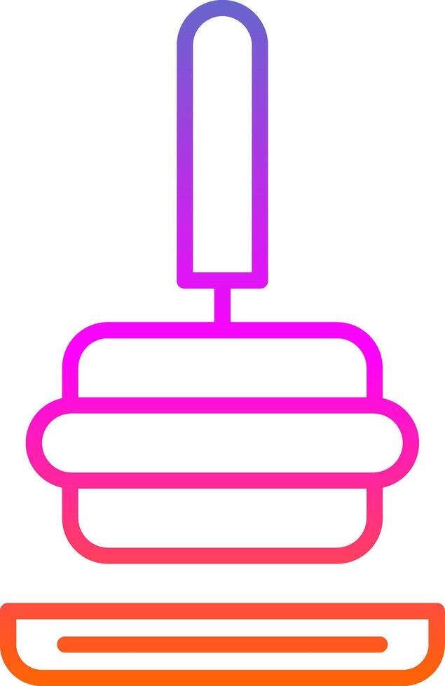 Tamper Line Gradient Icon Design vector