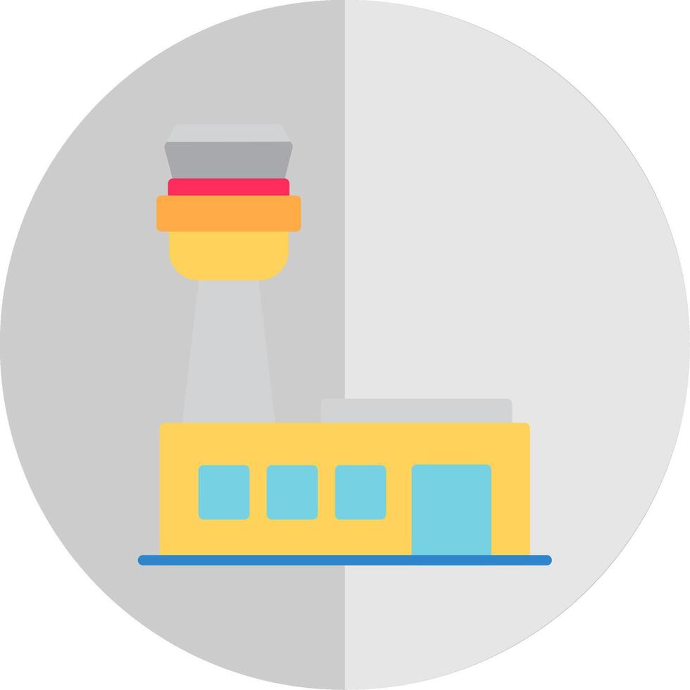 Airport Flat Scale Icon Design vector
