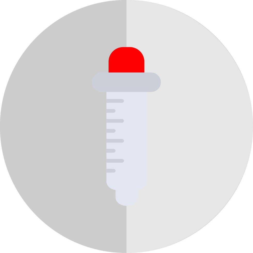 Pipette Flat Scale Icon Design vector