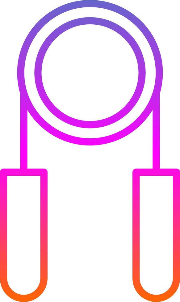 Hand Grip Line Gradient Icon Design vector