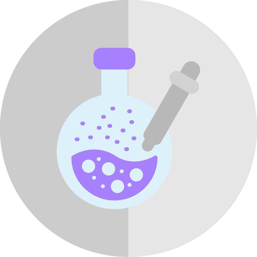 Pipette Flat Scale Icon Design vector
