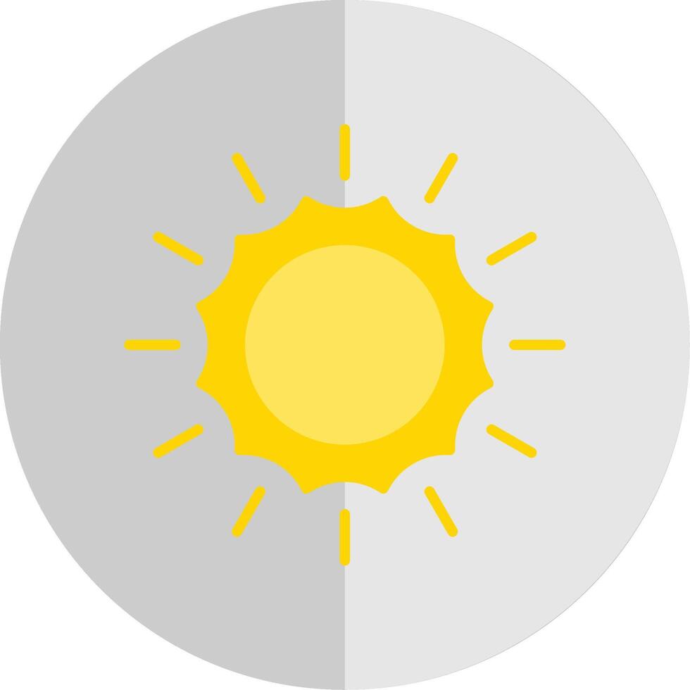 Sun Flat Scale Icon Design vector