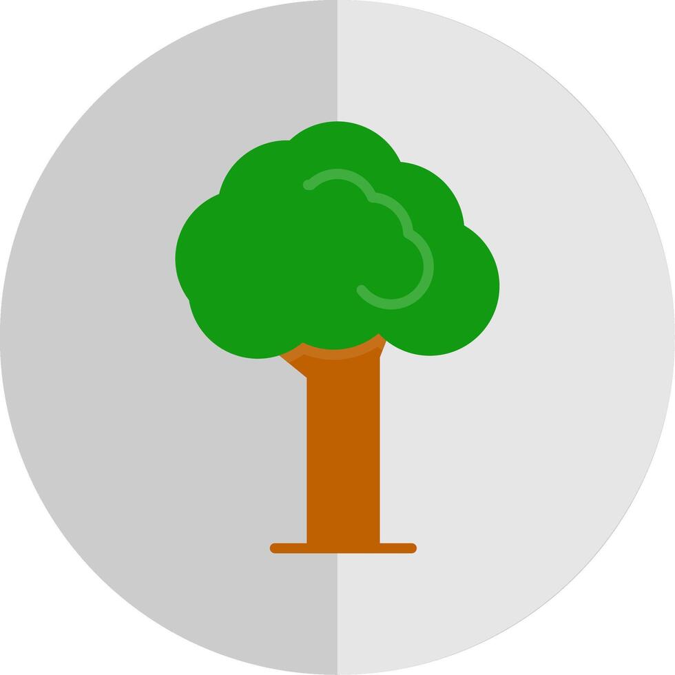 Tree Flat Scale Icon Design vector