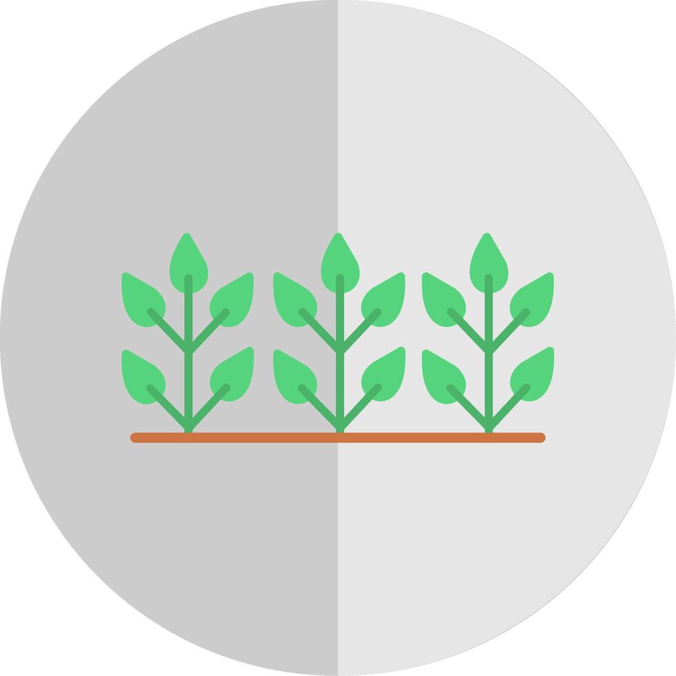 Precision Farming Flat Scale Icon Design vector