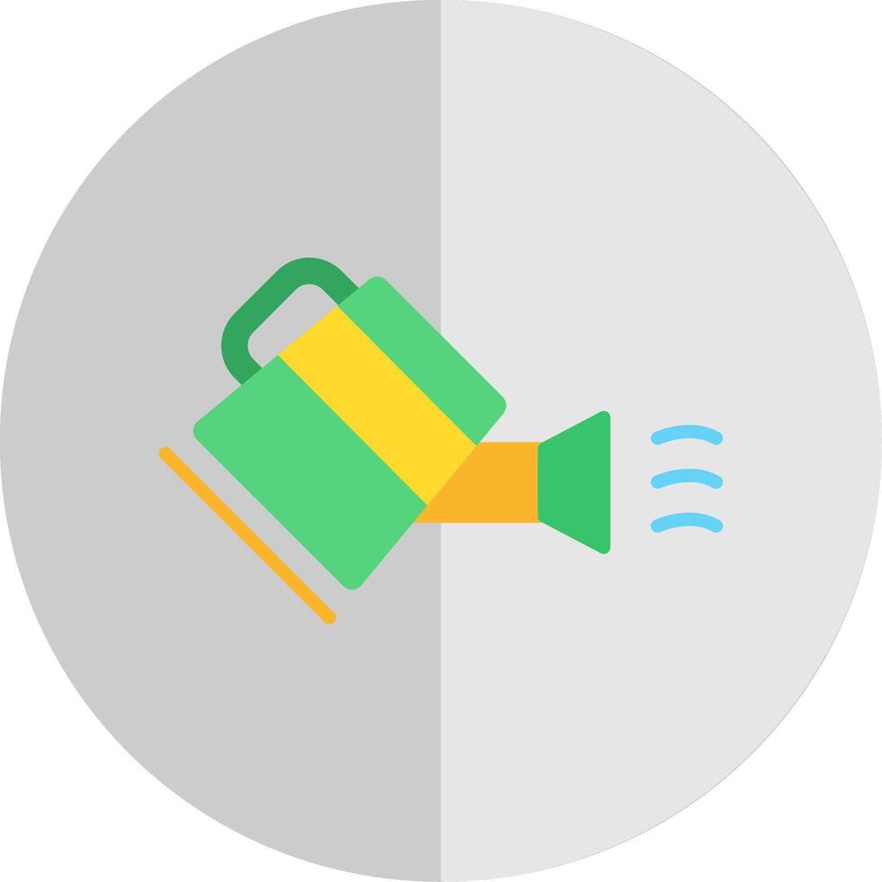Water Can Flat Scale Icon Design vector