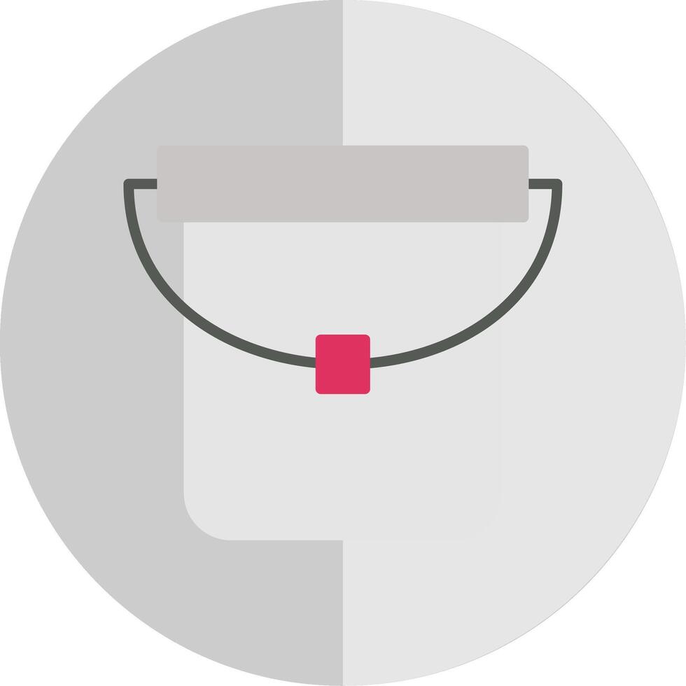 Bucket Flat Scale Icon Design vector