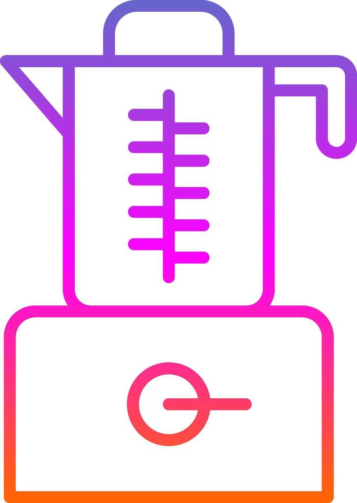 Mixer Blender Line Gradient Icon Design vector