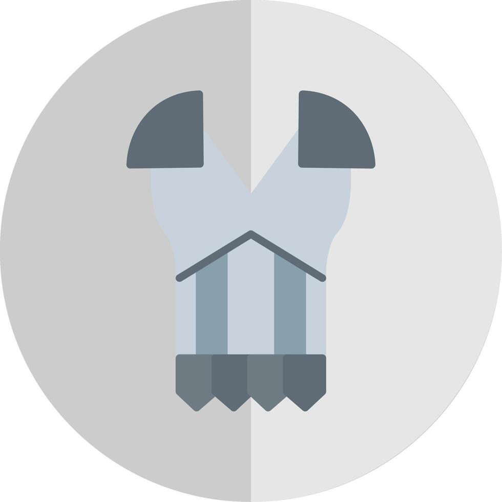 Armour Flat Scale Icon Design vector