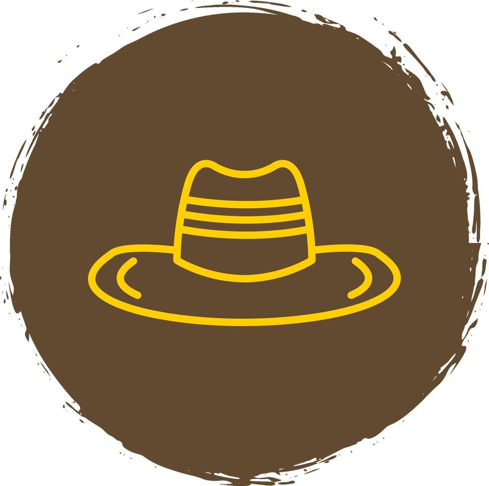 Cowboy Hat Line Gradient Icon Design vector