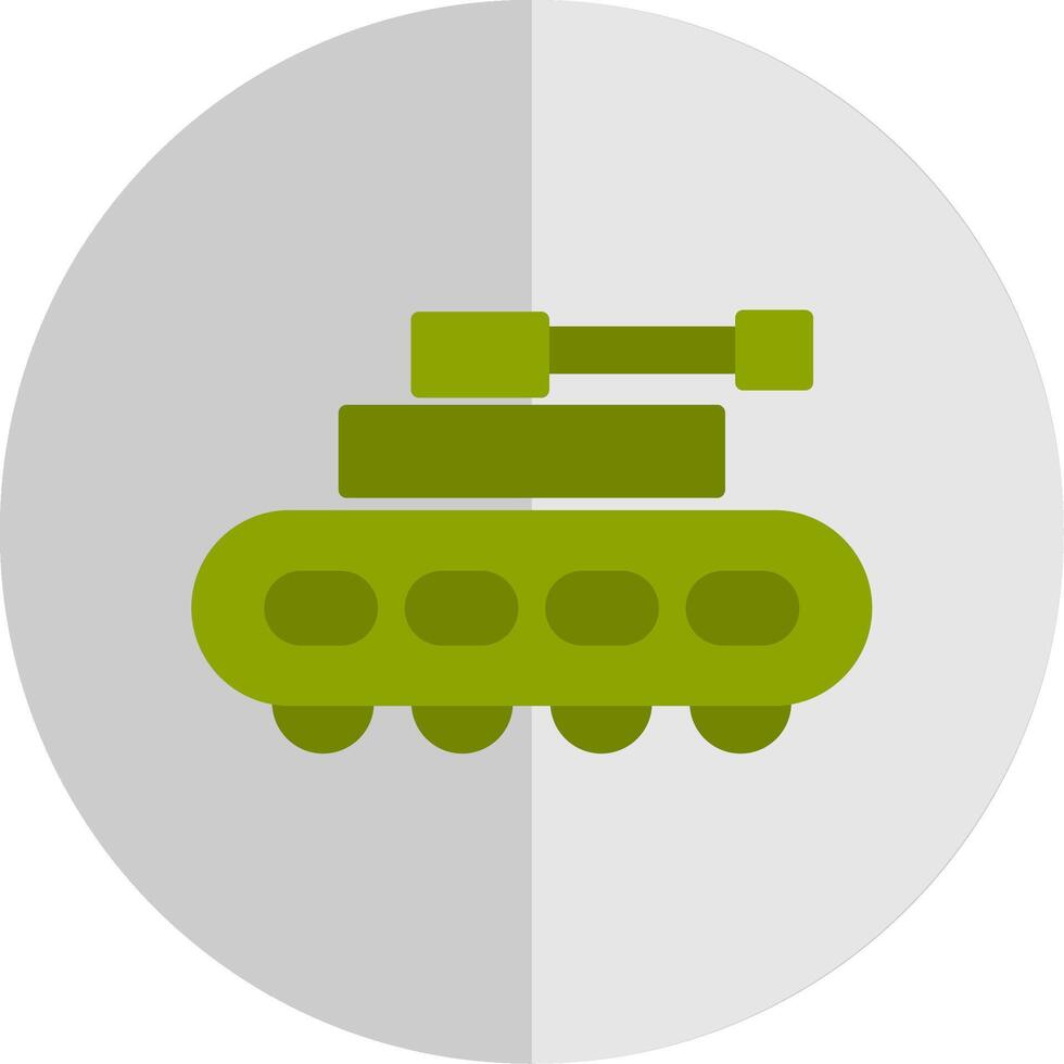 Tank Flat Scale Icon Design vector