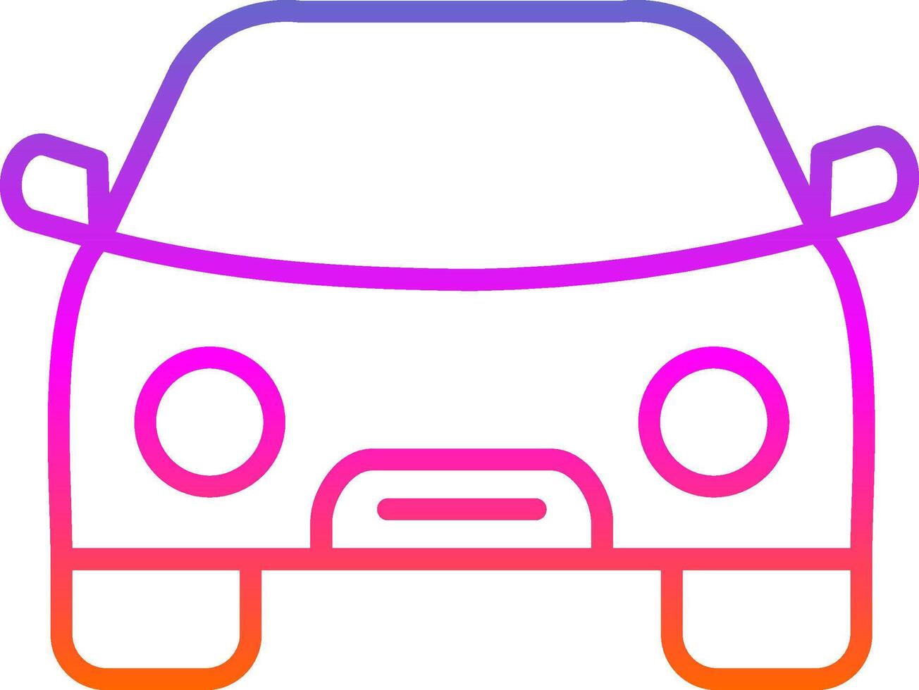 Car Line Gradient Icon Design vector
