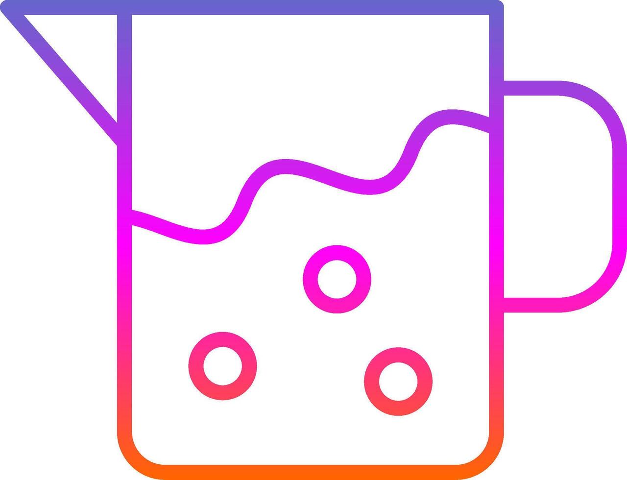 Pitcher Line Gradient Icon Design vector