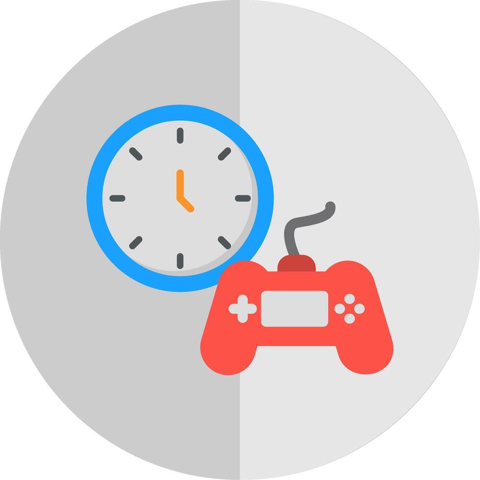 Time Flat Scale Icon Design vector