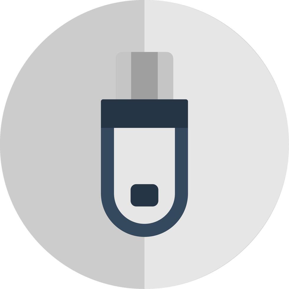 Flash Drive Flat Scale Icon Design vector