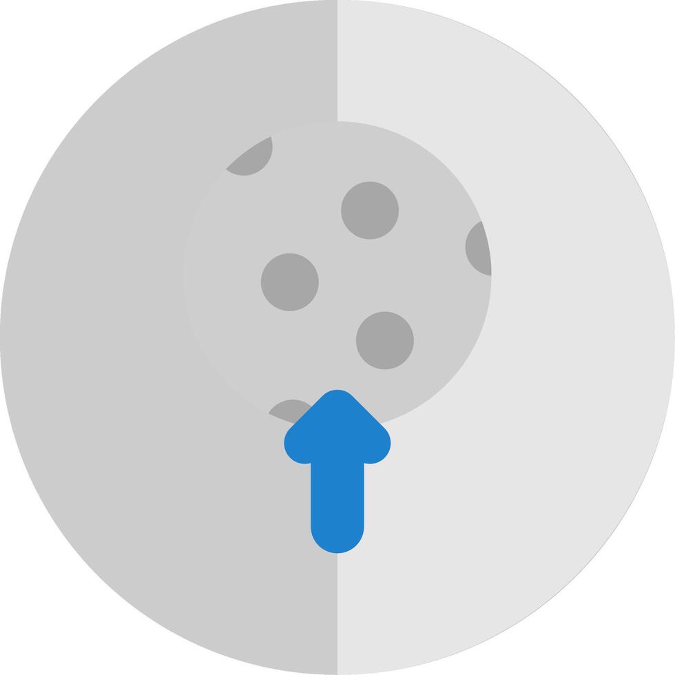 Moon Flat Scale Icon Design vector