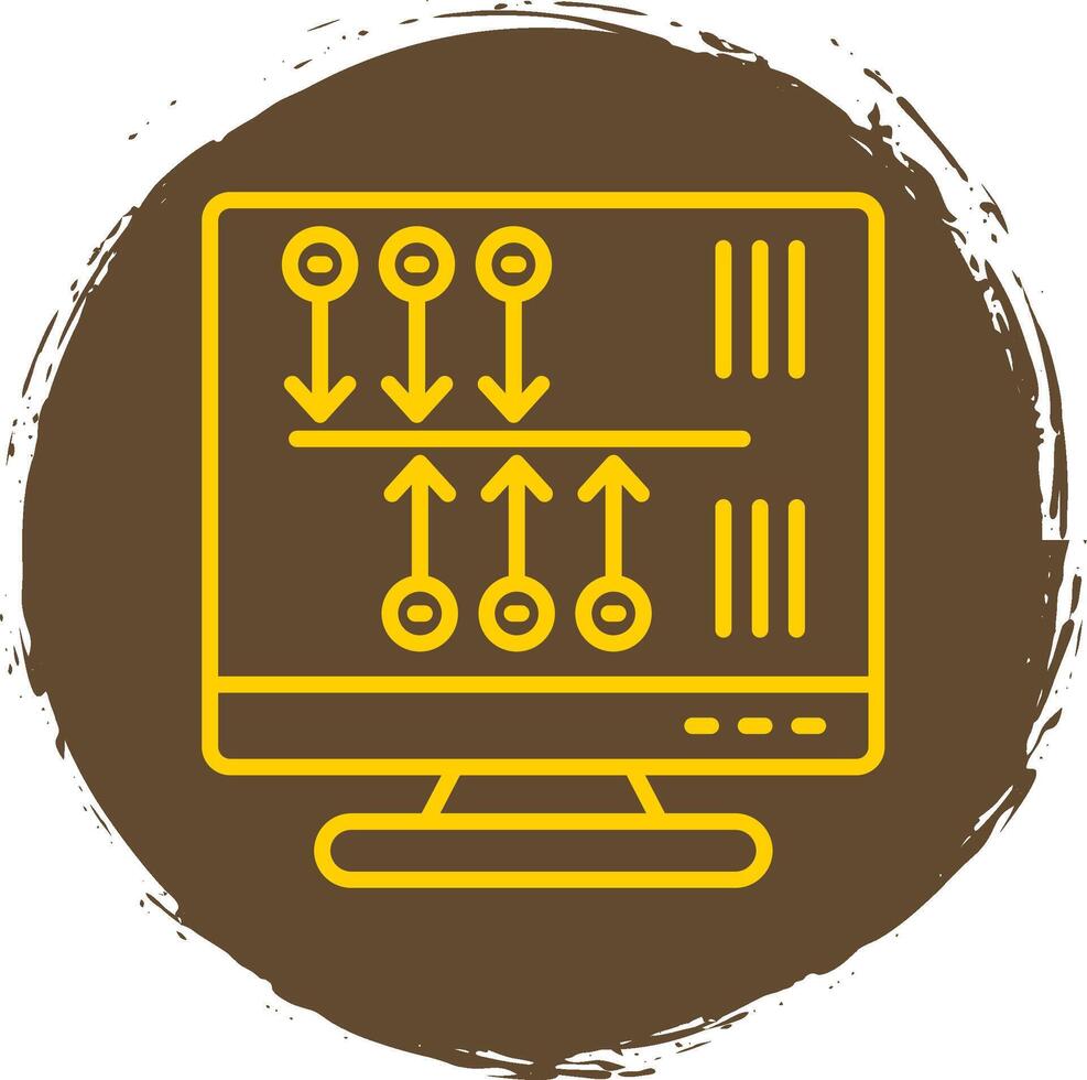 TimeLine Circle Multi Circle Line Gradient Icon Design vector