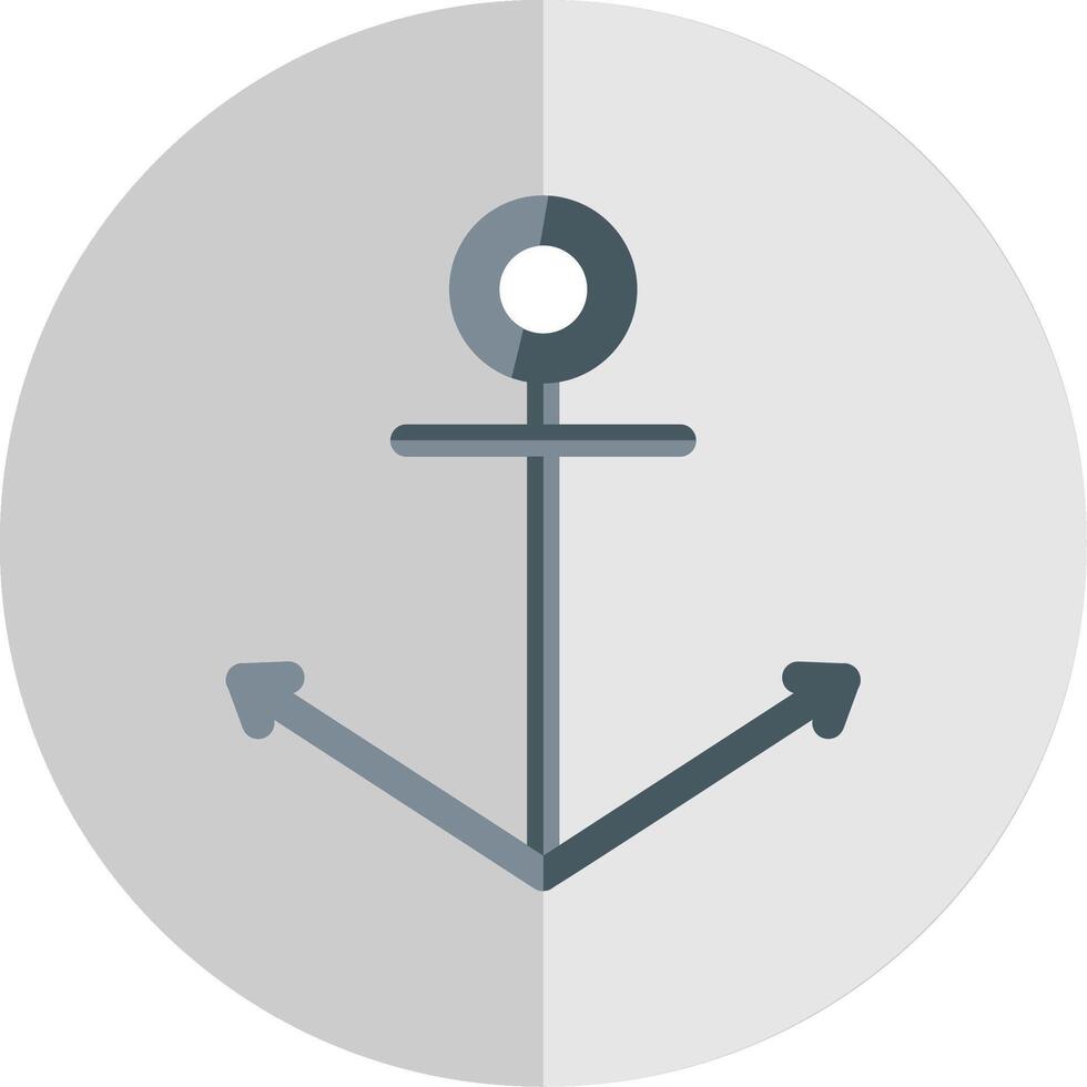 Anchor Flat Scale Icon Design vector