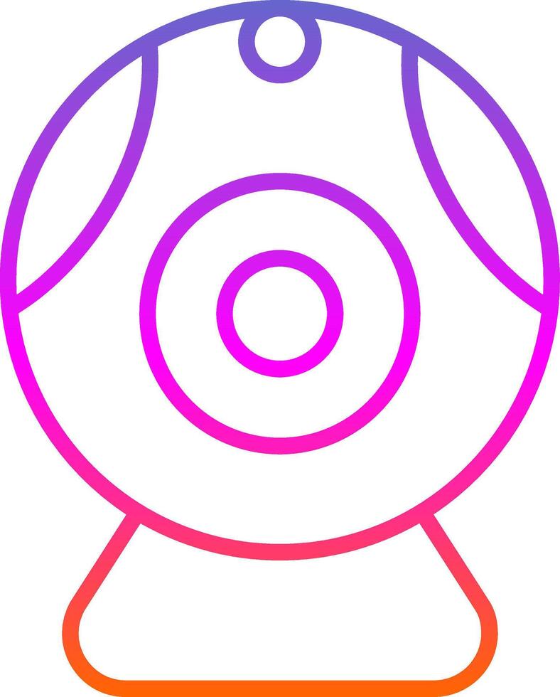 Web camera Line Gradient Icon Design vector