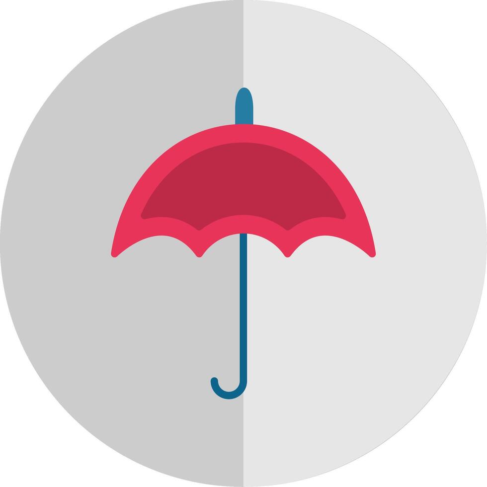 Umbrella Flat Scale Icon Design vector