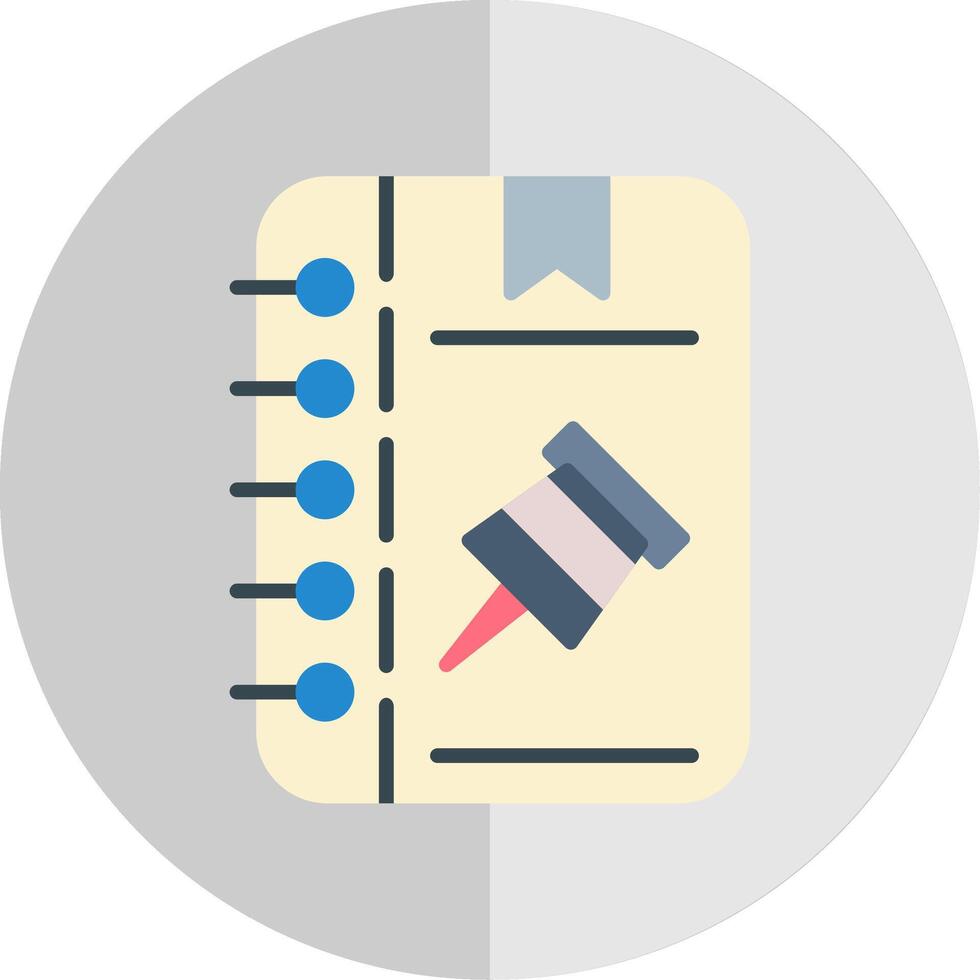 Push Pin Flat Scale Icon Design vector