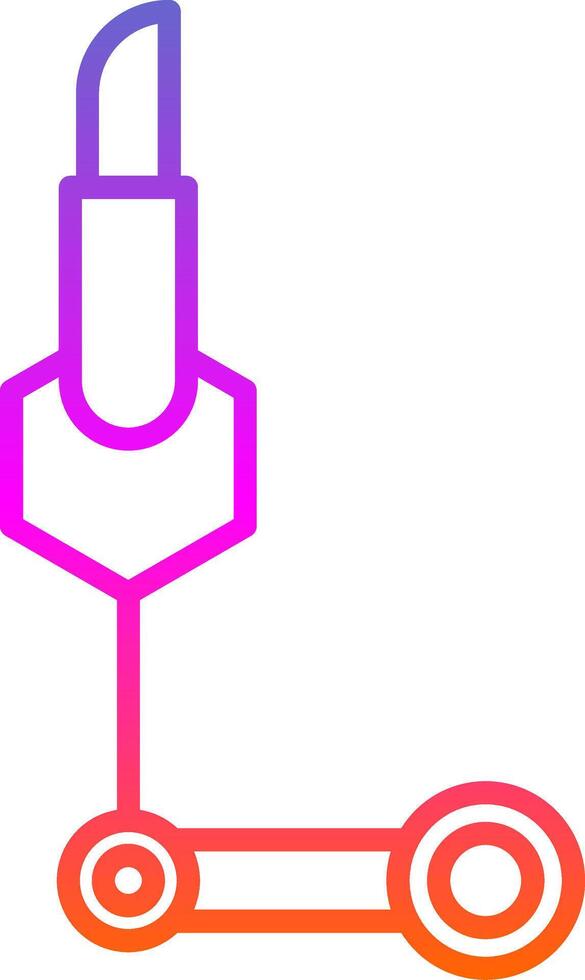 Science Line Gradient Icon Design vector