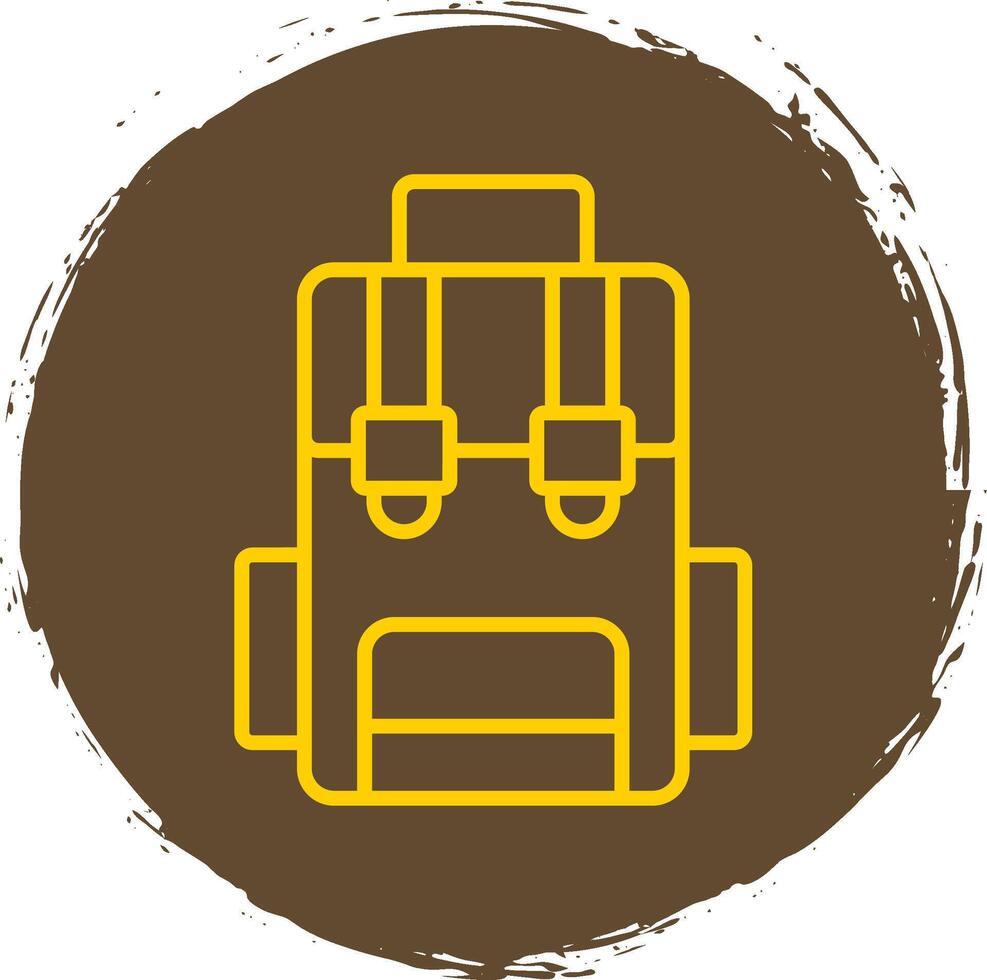 Hiking Back Pack Line Gradient Icon Design vector