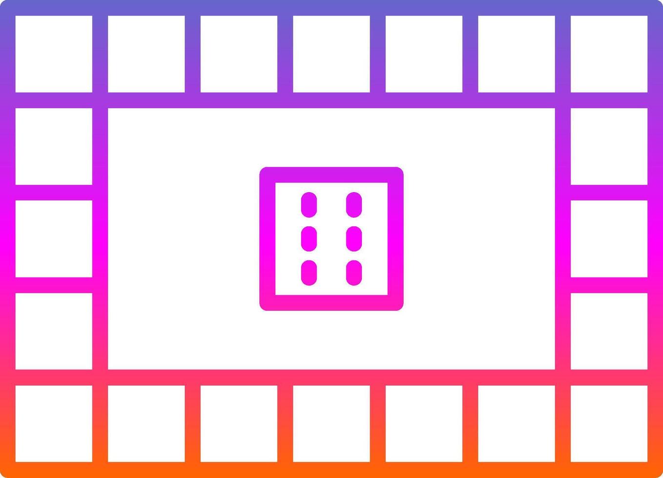 Board Games Line Gradient Icon Design vector