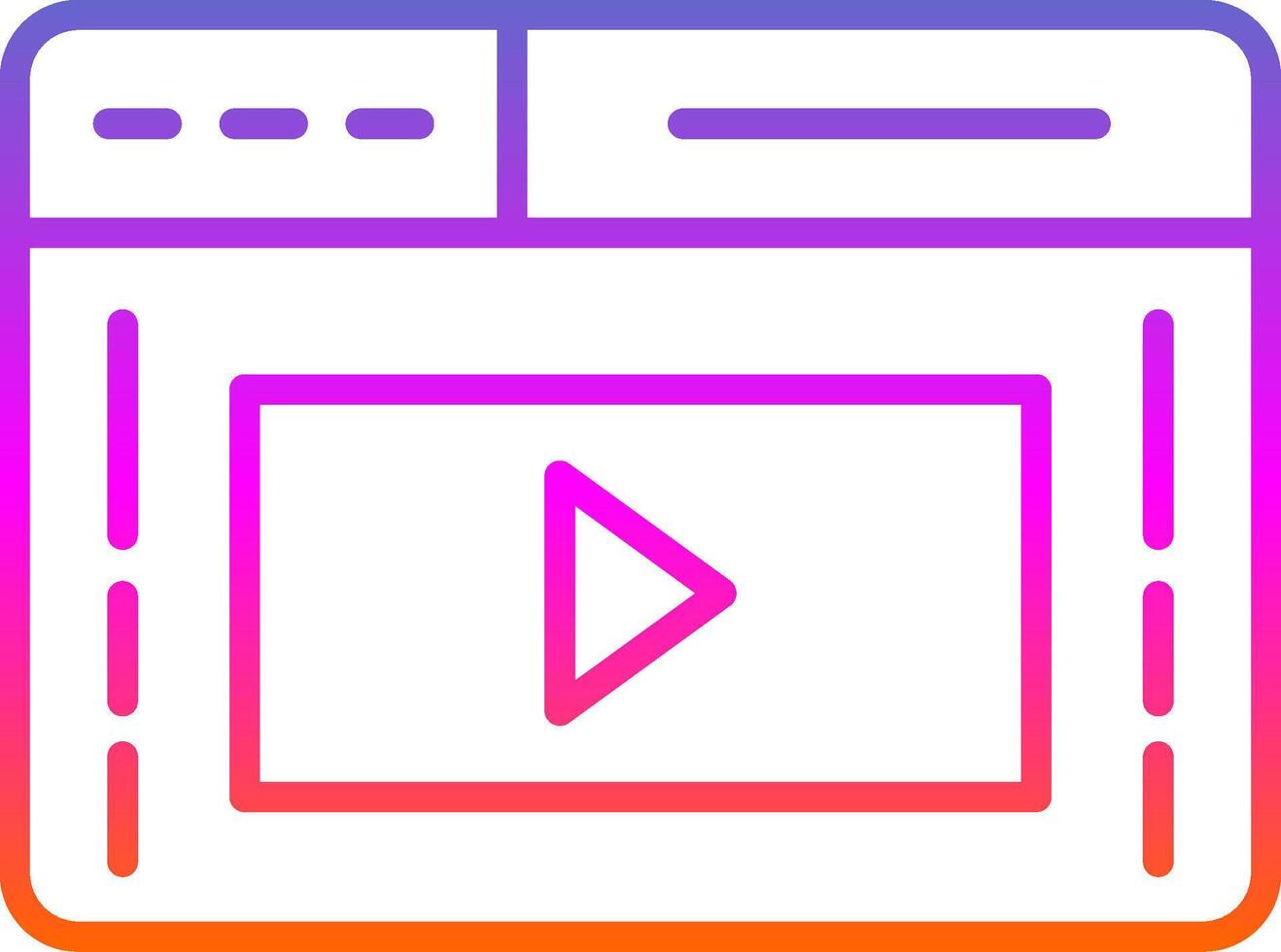 Line Gradient Icon Design vector