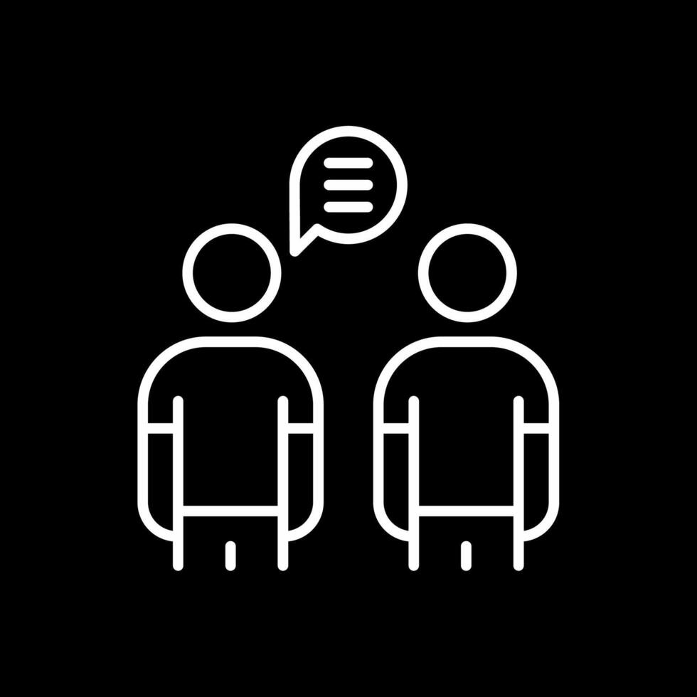 Customer Surveys Line Inverted Icon Design vector