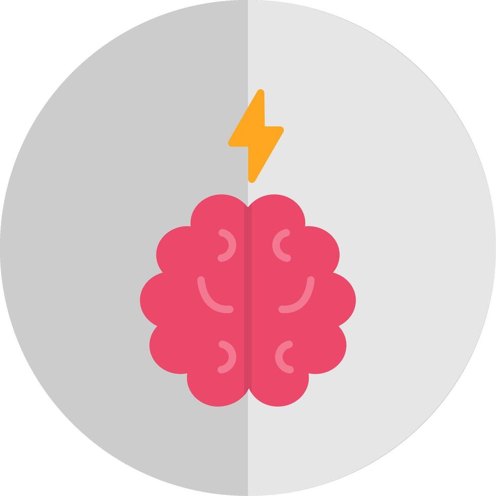 Brain Flat Scale Icon Design vector