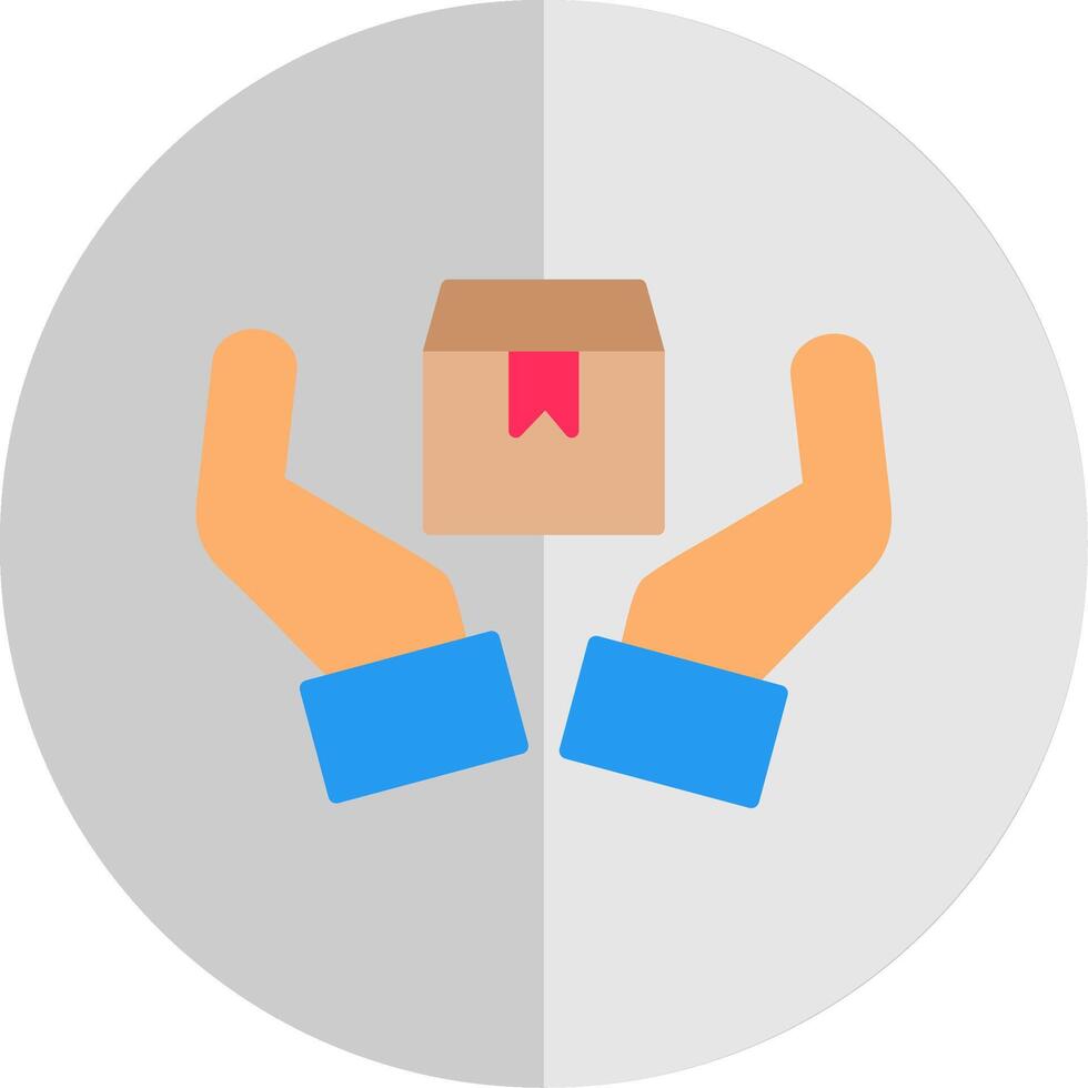Handle With Care Flat Scale Icon Design vector