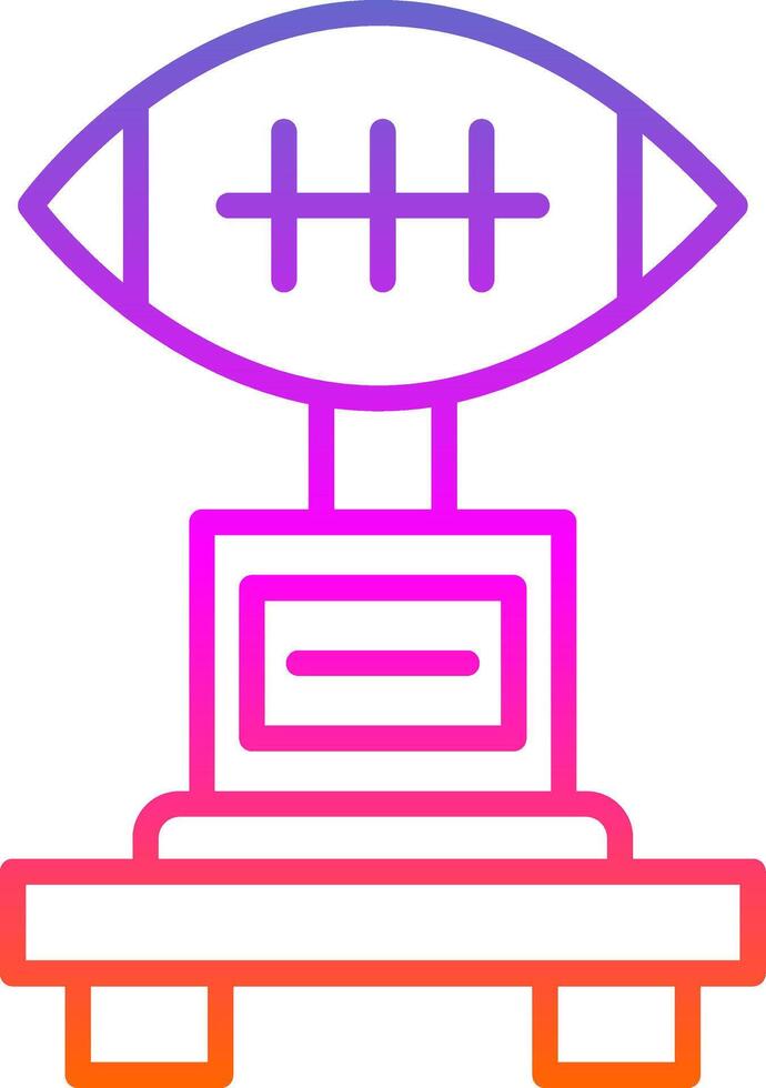 Football Line Gradient Icon Design vector
