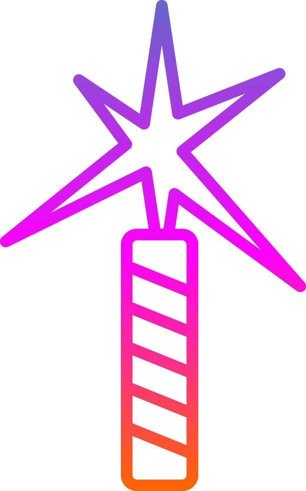 Flare Line Gradient Icon Design vector