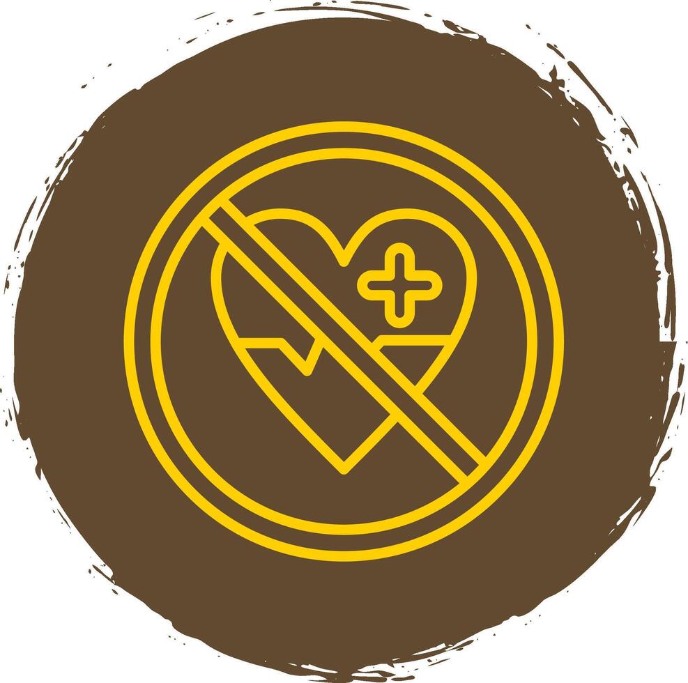 Prohibited Sign Line Gradient Icon Design vector