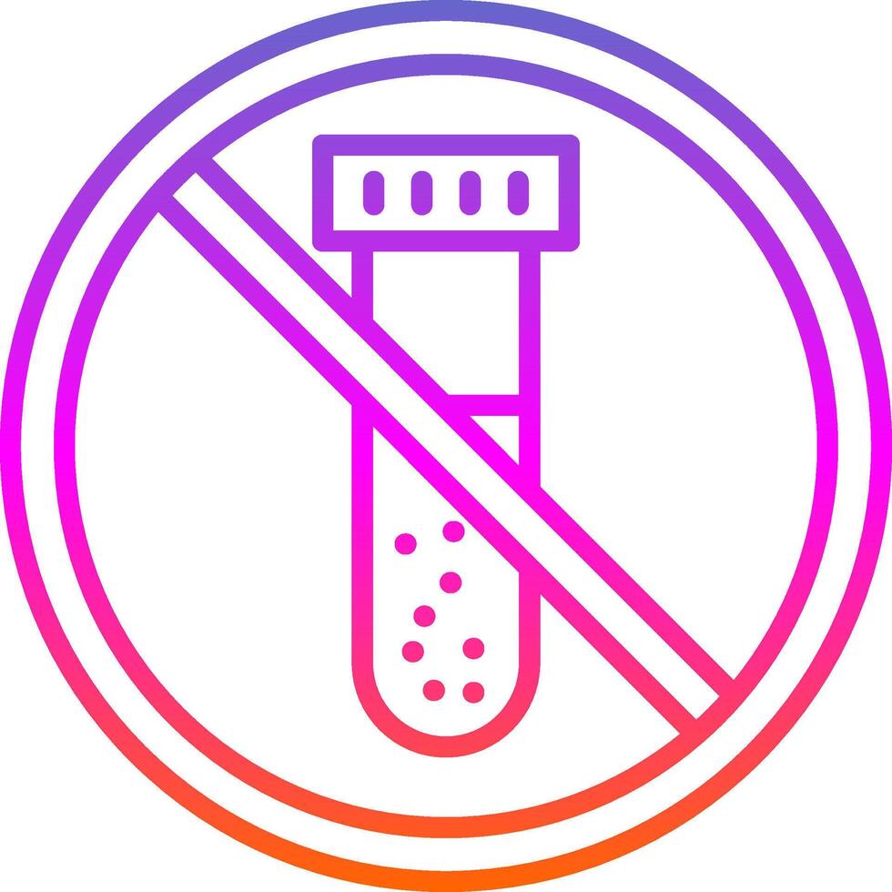 prohibido firmar línea degradado icono diseño vector