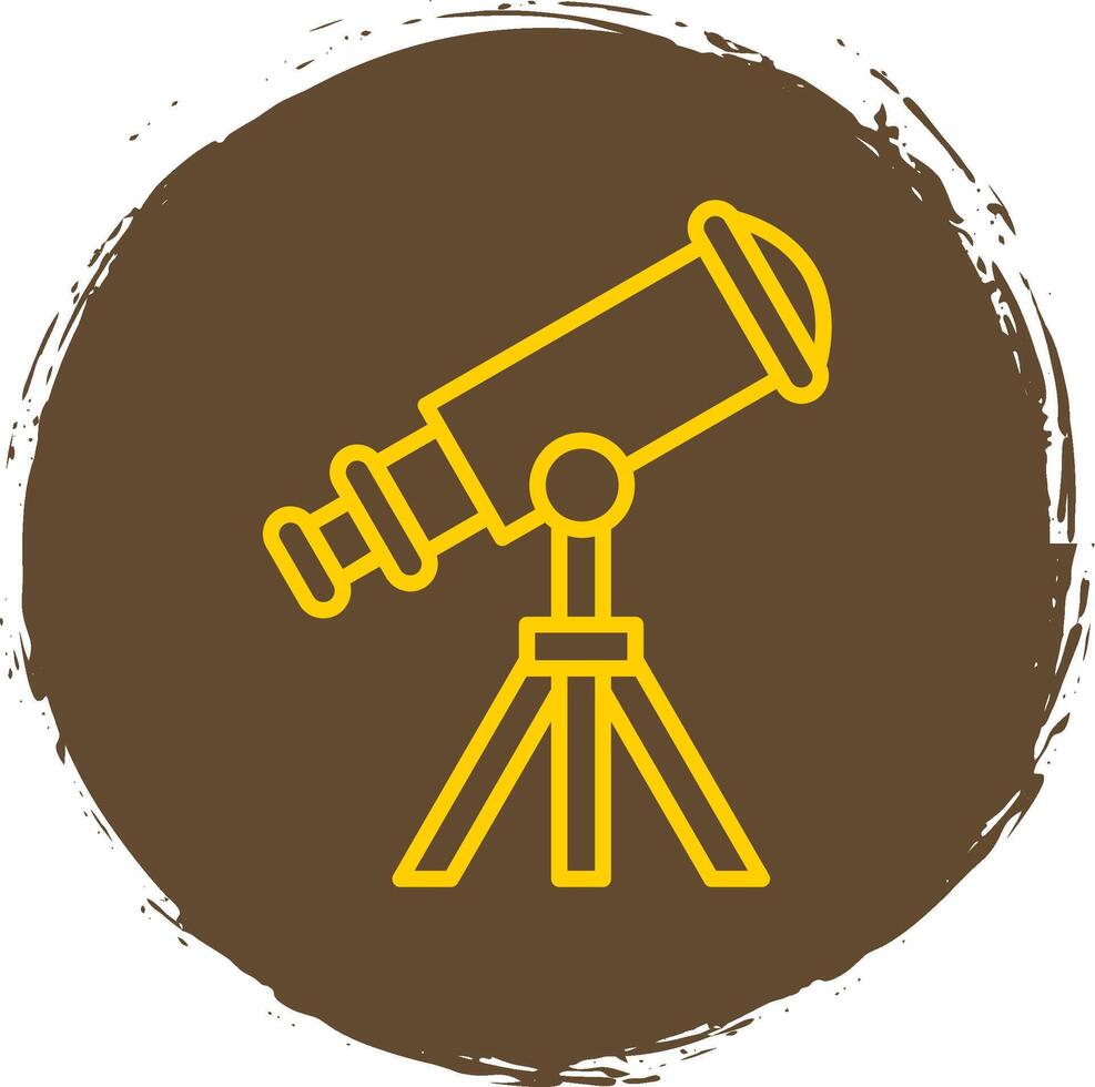 Telescope Line Gradient Icon Design vector
