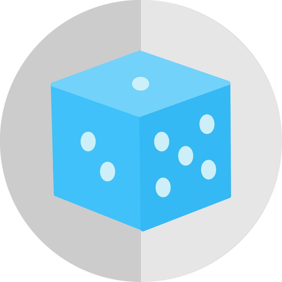 Dice Flat Scale Icon Design vector